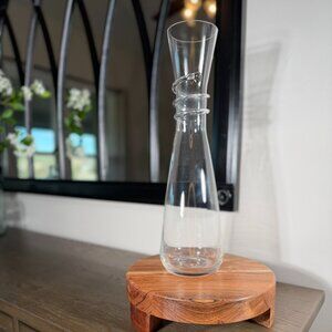 Elegant Glass Wine Carafe with Wrapped Detail | Modern Barware